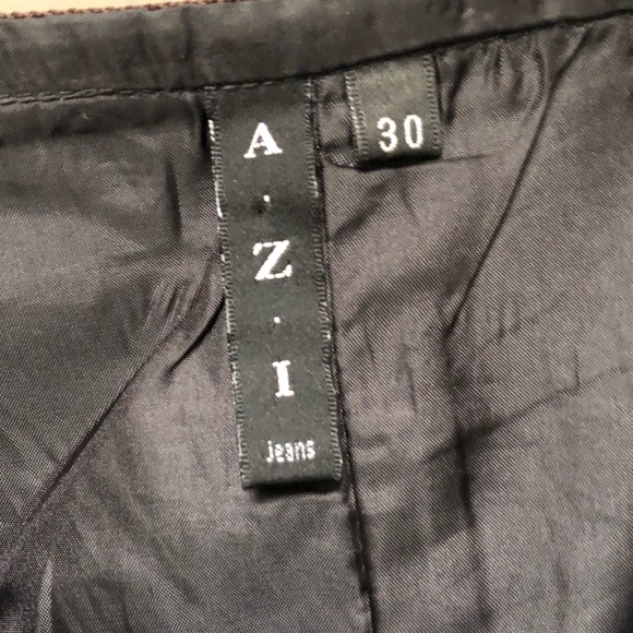 Dark denim stud and embellished skirt.  A-line - Picture 6 of 12